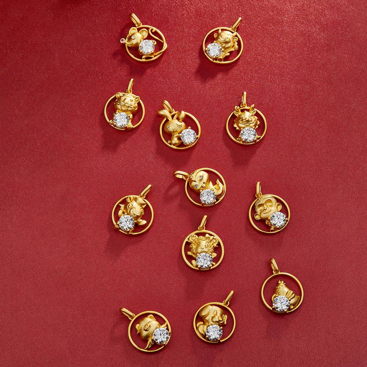 Rabbit Moissanite Necklace from the Zodiac Series 1.0 Carat